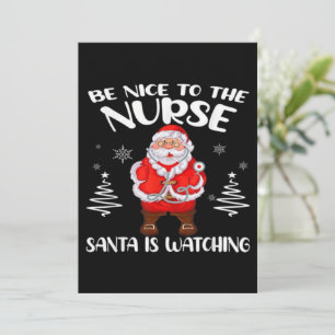 Santa Claus Nurse  Invitation