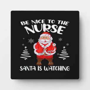 Santa Claus Nurse  Plaque