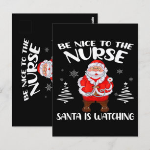 Santa Claus Nurse Postcard