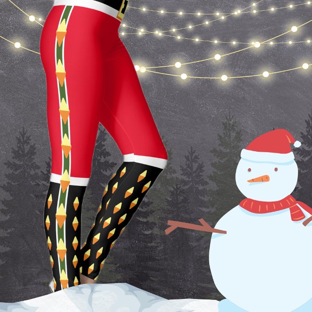 Santa Claus Nutcracker Soldier Novelty Christmas Leggings (Creator Uploaded)