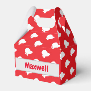 Santa Claus on red Favor Box