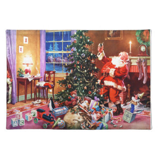 Santa Claus on the Night Before Christmas Placemat