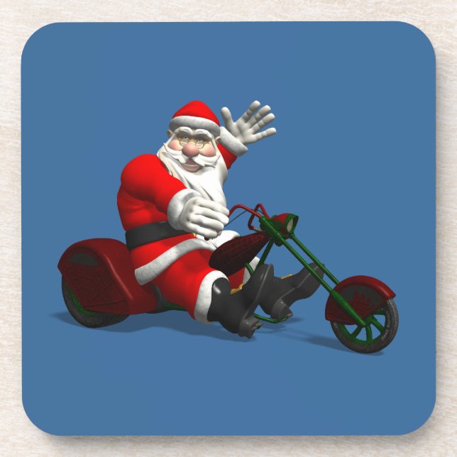 Santa Claus On Trike Coaster (Front)