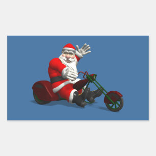 Santa Claus On Trike Sticker