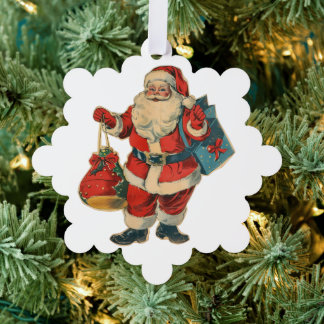 Santa Claus  Ornament Card