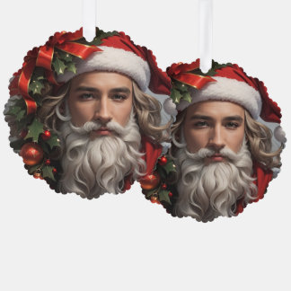 Santa Claus Ornament Card