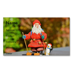 Santa Claus ornament Magnetic Business Card