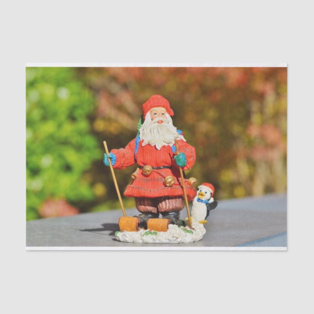 Santa Claus ornament Tissue Paper (Front)