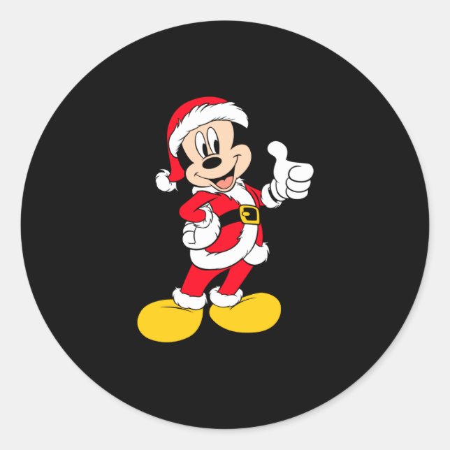 Santa Claus Outfit  Classic Round Sticker (Front)