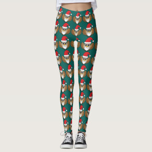 Santa Claus Owl Leggings