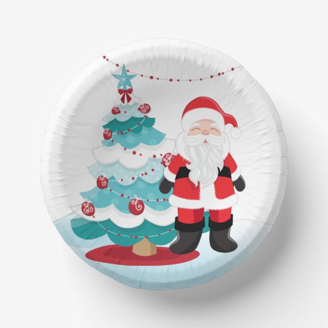 Santa Claus   Paper Plate (Front)