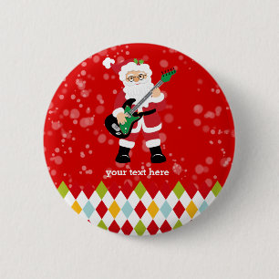 Santa Claus party * choose background colour 2 Inch Round Button