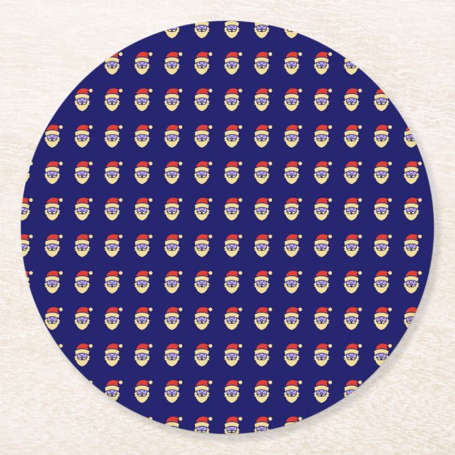 Santa Claus Pattern Coaster (Front)