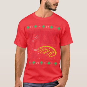 Santa Claus Peeing Ho Ho Snow Funny Christmas T-Shirt