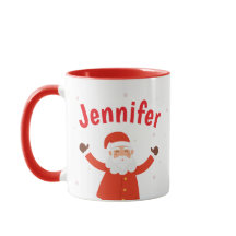 Santa Claus Personalize Christmas Coffee Mug