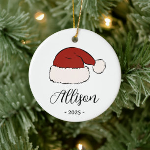 Santa Claus Personalized Ornament for Him or Her