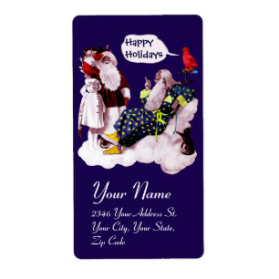 SANTA CLAUS, PETITE ANGEL & MERLIN Noël