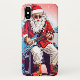 Santa Claus Playing a Guitar Case-Mate iPhone Case
