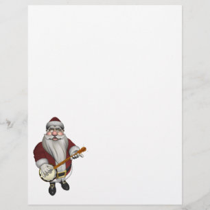Santa Claus Playing Banjo