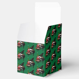 Santa Claus Playing Piano Favor Box