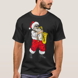 Santa Claus playing Saxophone  T-Shirt