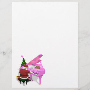 Santa Claus Plays Pink Piano