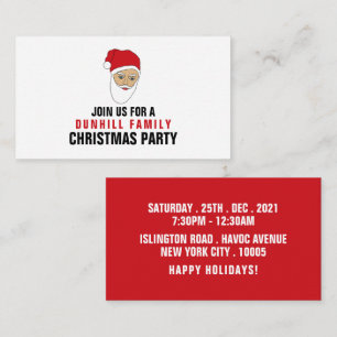 Santa Claus portrait, Festive Enclosure Card