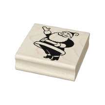 Santa Claus Presenting Rubber Stamp
