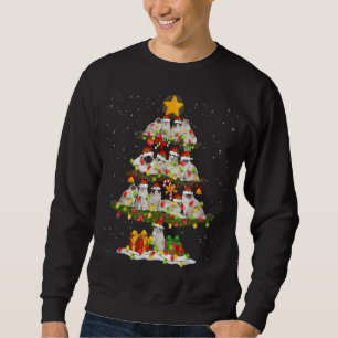 Santa Claus Ragdoll Cat Christmas Tree Decorations Sweatshirt