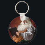 Santa Claus reads book Keychain<br><div class="desc">santa claus christmas old, 
saint vintage happiness chair , 
retro colour mature beard, 
glasses happy reading magic, 
senior x-mas costume hat , 
new year season xmas, 
merry red december celebration, 
book winter holiday man, 
christmas santa claus old, </div>