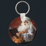 Santa Claus reads book Keychain<br><div class="desc">santa claus christmas old, 
saint vintage happiness chair , 
retro colour mature beard, 
glasses happy reading magic, 
senior x-mas costume hat , 
new year season xmas, 
merry red december celebration, 
book winter holiday man, 
christmas santa claus old, </div>