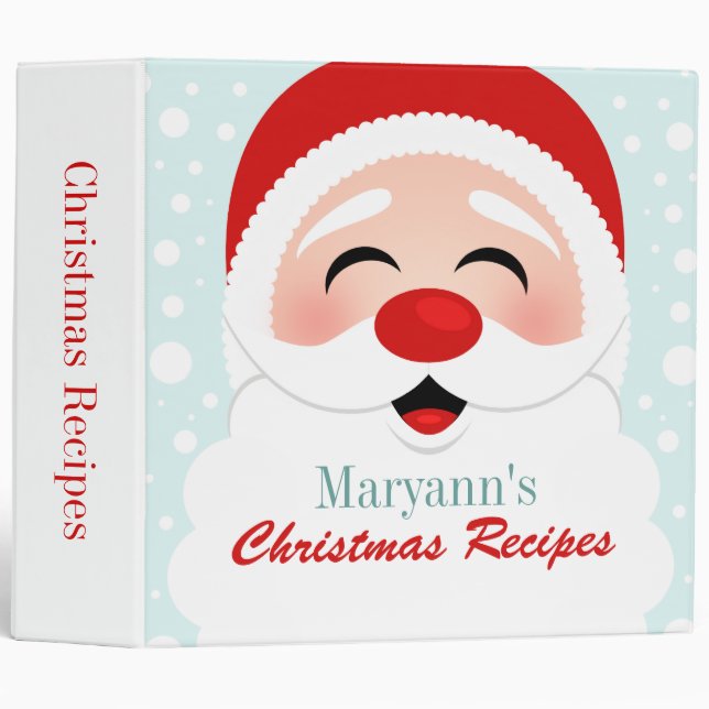 Santa Claus Recipe Binder (Front/Spine)