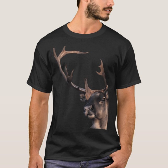 Santa Claus Reindeer T-Shirt (Front)