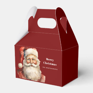 Santa Claus Retro Christmas Favor Box
