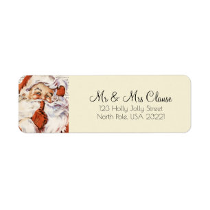 Santa Claus Return Address Label