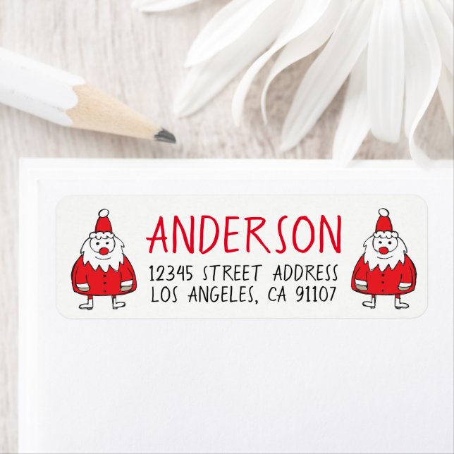 Santa Claus Return Address Labels (Insitu)