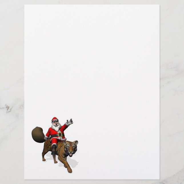 Santa Claus Riding A Tiger (Front)