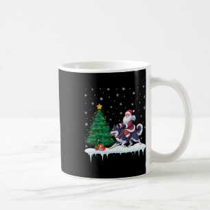 Santa Claus Riding Alaskan Klee Kai Dog Boys Girls Coffee Mug