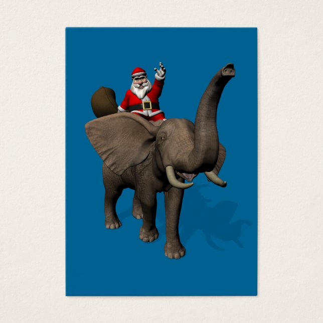 Santa Claus Riding An Elephant (Front)