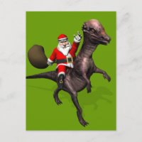 Santa Claus Riding On Pachyosaurus