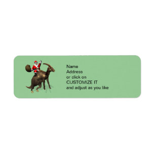 Santa Claus Riding On Parasaurolophus