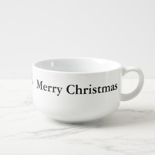 Santa Claus Riding Sleigh Christmas Holiday Soup Mug