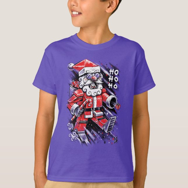 Santa Claus Robot T-Shirt (Front)