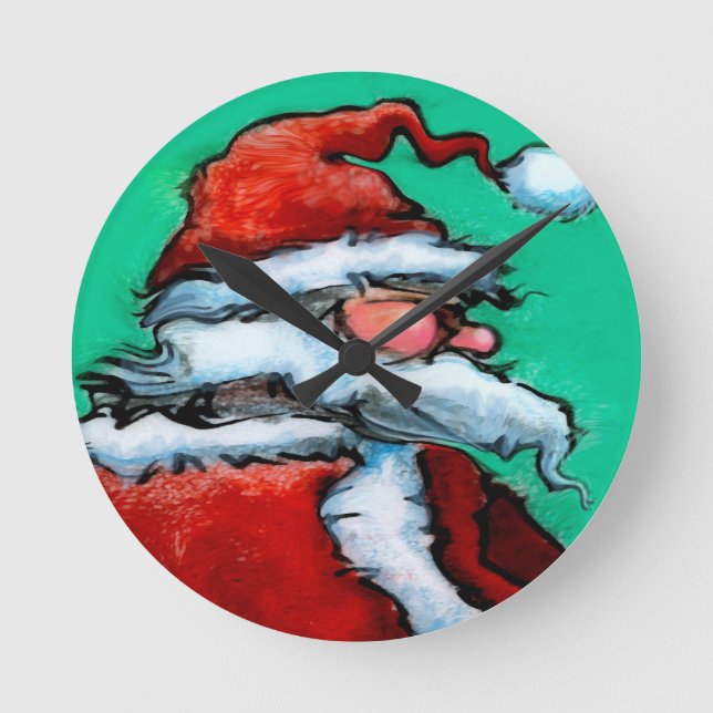 Santa Claus Round Clock (Front)