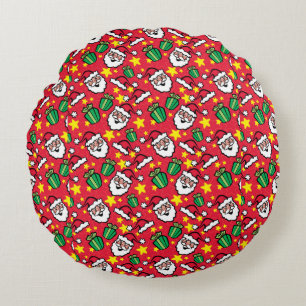 Santa Claus Round Pillow