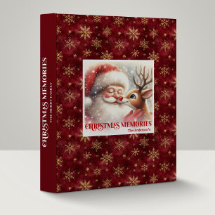 Santa Claus Rudolph Christmas Memory Album Festive Binder