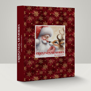 Santa Claus Rudolph Christmas Photo Album Gift Binder