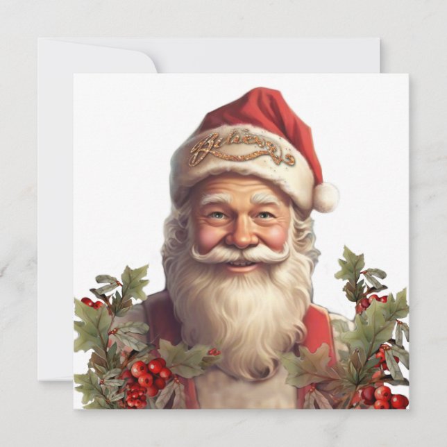 Santa Claus Saint Nicholas Christmas  Invitation (Front)