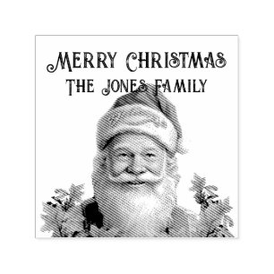Santa Claus Saint Nicholas Christmas personalize  Self-inking Stamp