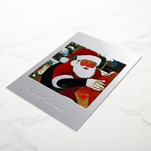 Santa Claus / Santa Claus Foil Holiday Card